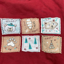 Load image into Gallery viewer, Boys Pumpkin Patch, fleece lined hoodie sweater, camping, GUC, size 0,  