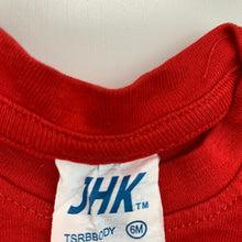 Load image into Gallery viewer, Boys JHK, red cotton bodysuit, romper, dog, FUC, size 6 months,  