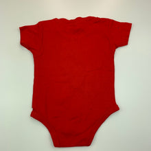 Load image into Gallery viewer, Boys JHK, red cotton bodysuit, romper, dog, FUC, size 6 months,  