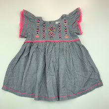 Load image into Gallery viewer, Girls Fox &amp; Finch, embroidered lightweight cotton dress, EUC, size 00, L: 36 cm
