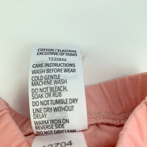 Girls Dymples, pink ruffle leggings, bottoms, EUC, size 000,  