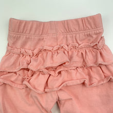 Load image into Gallery viewer, Girls Dymples, pink ruffle leggings, bottoms, EUC, size 000,  