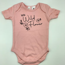 Load image into Gallery viewer, Girls Dymples, soft cotton bodysuit, romper, flower, EUC, size 000,  