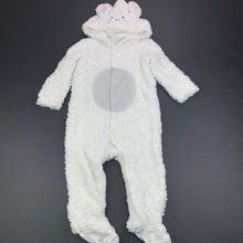 Load image into Gallery viewer, unisex Target, cotton lined hooded fleece coverall, romper, EUC, size 1,  