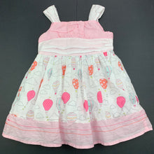 Load image into Gallery viewer, Girls Sprout, lined lightweight cotton summer dress, FUC, size 0, L: 44 cm