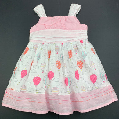 Girls Sprout, lined lightweight cotton summer dress, FUC, size 0, L: 44 cm