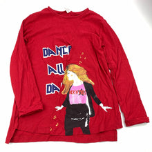 Load image into Gallery viewer, Girls Zara, red cotton long sleeve top, dance, L: 50 54 cm, EUC, size 10,  