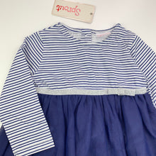 Load image into Gallery viewer, Girls Sprout, lined cotton &amp; tulle party dress, NEW, size 000, L: 35 cm