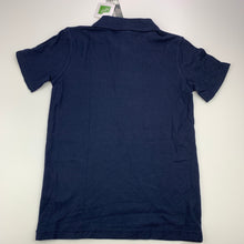 Load image into Gallery viewer, unisex B&amp;L, navy cotton school polo shirt, NEW, size 6,  