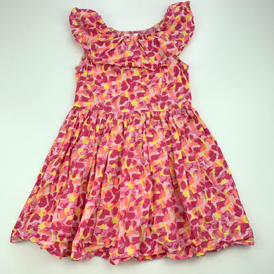 Girls Milkshake, colourful lightweight cotton summer dress, GUC, size 3, L: 55 cm