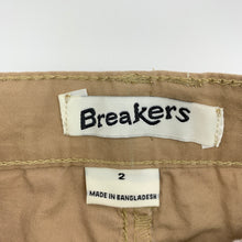 Load image into Gallery viewer, Boys Breakers, lightweight stretch cotton pants, adjustable, inside leg: 37 cm, never worn, EUC, size 2,  