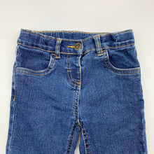 Load image into Gallery viewer, Girls Anko, blue stretch denim jeans, adjustable, inside leg: 38 cm, GUC, size 3,  