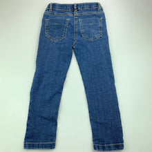 Load image into Gallery viewer, Girls Anko, blue stretch denim jeans, adjustable, inside leg: 38 cm, GUC, size 3,  