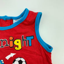 Load image into Gallery viewer, Boys Snooze Zone, cotton pyjama singlet top, EUC, size 1,  