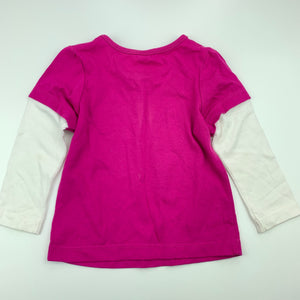 Girls Dymples, long sleeve t-shirt top, star, EUC, size 1,  