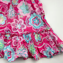 Load image into Gallery viewer, Girls Stix &#39;n Stones, lined floral cotton summer dress, GUC, size 0, L: 47 cm