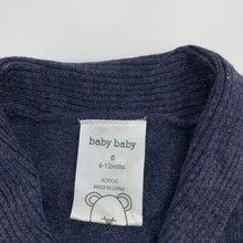 Load image into Gallery viewer, Boys Baby Baby, soft feel knitted cardigan, sweater, EUC, size 0,  