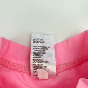 Girls Kids & Co, long sleeve rashie, swim top, small mark on back, FUC, size 1,  
