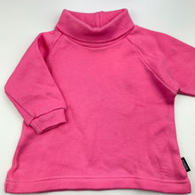 Load image into Gallery viewer, Girls Bonds, pink fleece lined cotton long sleeve top, EUC, size 000,  