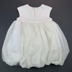 Girls Kardashian Kids, cream & gold tulle & sequin bubble dress, FUC, size 2, L: 44 cm