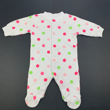 Load image into Gallery viewer, Girls Target, spotted cotton coverall, romper, EUC, size 0000,  