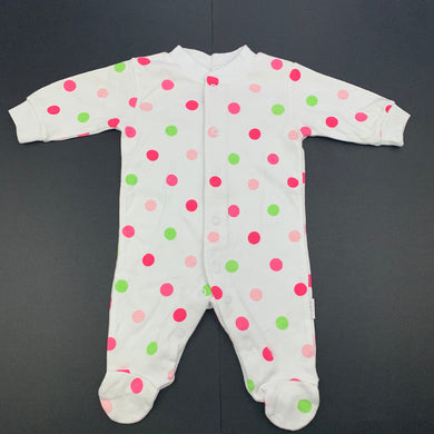 Girls Target, spotted cotton coverall, romper, EUC, size 0000,  