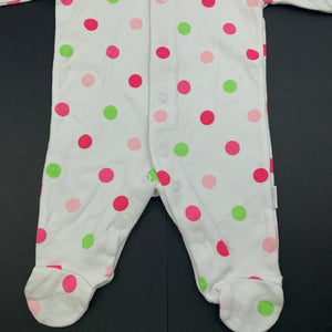 Girls Target, spotted cotton coverall, romper, EUC, size 0000,  