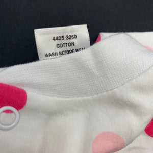 Girls Target, spotted cotton coverall, romper, EUC, size 0000,  