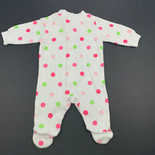 Load image into Gallery viewer, Girls Target, spotted cotton coverall, romper, EUC, size 0000,  
