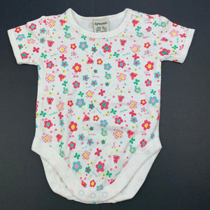 Girls Dymples, floral cotton bodysuit, romper, GUC, size 00,  