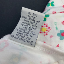 Load image into Gallery viewer, Girls Dymples, floral cotton bodysuit, romper, GUC, size 00,  