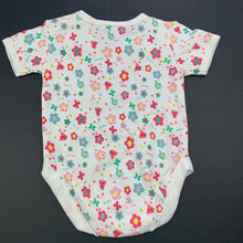 Load image into Gallery viewer, Girls Dymples, floral cotton bodysuit, romper, GUC, size 00,  