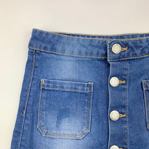 Girls 1964 Denim Co, blue stretch denim skirt, W: 60 cm, L: 30 .5 cm, GUC, size 10,  