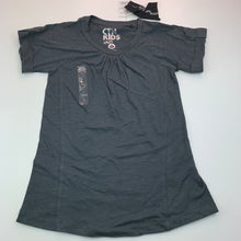 Load image into Gallery viewer, Girls Cotton On, grey cotton t-shirt top, L: 50 cm, NEW, size 6,  