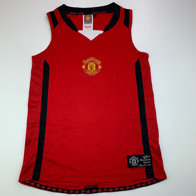 unisex Manchester United Official, singlet, tank top, EUC, size 8,  