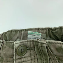 Load image into Gallery viewer, Boys Target, khaki camo print cotton cargo shorts, adjustable, GUC, size 1,  