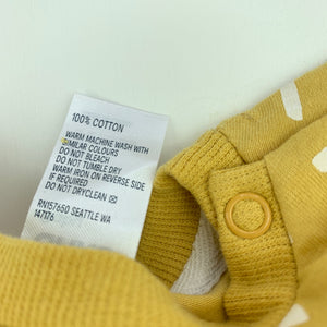 unisex Anko, ustard cotton long sleeve t-shirt / top, EUC, size 0,  