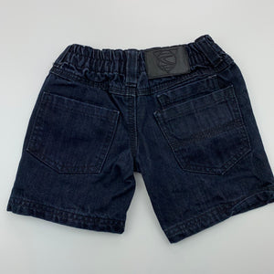 Boys Carve, dark denim shorts, elasticated, GUC, size 2,  