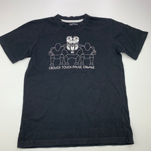 Load image into Gallery viewer, Boys Local Mode, black cotton t-shirt top, NZ Rugby, GUC, size 7,  