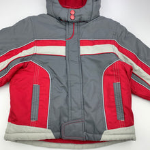 Load image into Gallery viewer, Boys Mothercare, fleece lined hooded jacket / coat, GUC, size 2-3,  
