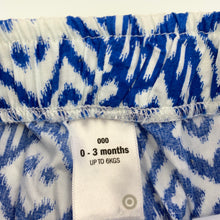 Load image into Gallery viewer, Girls Target, lightweight cotton pants, bottoms, elasticated, EUC, size 000,  