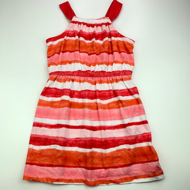 Girls Gymboree, striped cotton casual summer dress, EUC, size 6, L: 61 cm