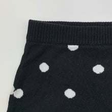 Load image into Gallery viewer, Girls Pavement, black &amp; white knitted cotton skirt, elasticated, L: 32cm, GUC, size 8,  