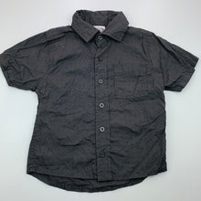 Load image into Gallery viewer, Boys BRAT, dark grey cotton short sleeve shirt, GUC, size 3,  