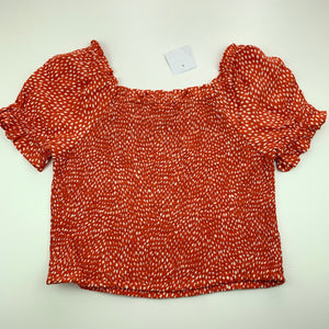 Girls Anko, shirred stretchy top, NEW, size 10,  
