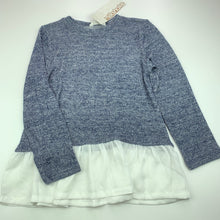 Load image into Gallery viewer, Girls Milkshake, lightweight stretchy knit peplum top, NEW, size 8,  