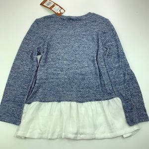 Girls Milkshake, lightweight stretchy knit peplum top, NEW, size 8,  