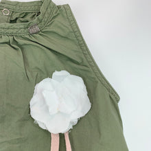 Load image into Gallery viewer, Girls Eeni Meeni Miini Moh, khaki cotton casual dress, FUC, size 2, L: 48 cm