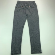 Load image into Gallery viewer, Girls H&amp;T, grey stretchy pants, elasticated, inside leg: 44.5 cm, GUC, size 5,  