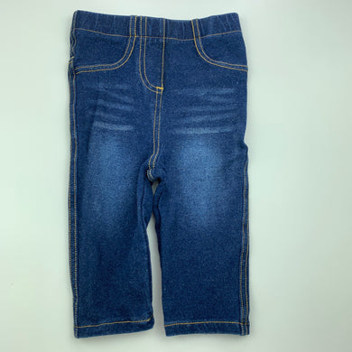 Girls Lily & Dan, stretch denim leggings / jeggings, elasticated, EUC, size 1,  